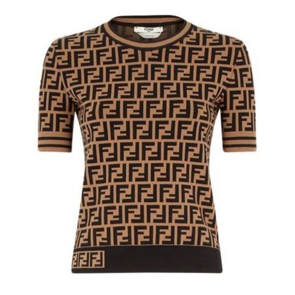 Fendi Tops - Fendi Ff Logo Knit Top